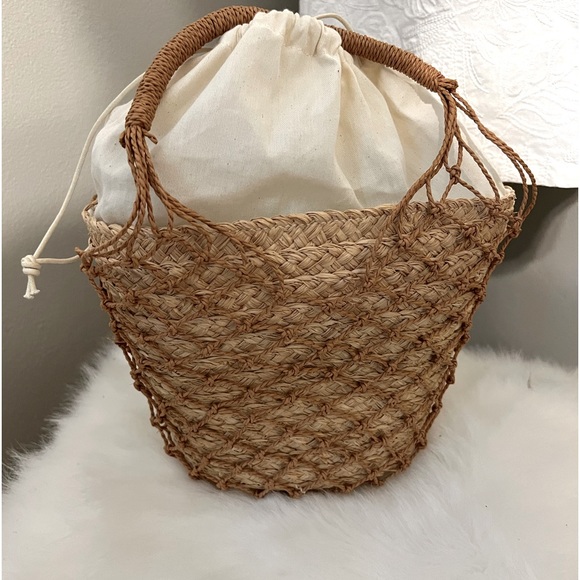 J. Crew Bags Nwt Jcrew Sedona Basket Bag Tan Straw New Poshmark